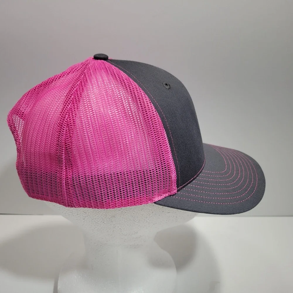 Little Pinkies Baked Goods Coffee Richardson Trucker Hat Cap Womens Pink Black